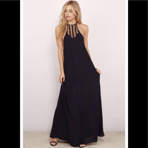 Sweetheart Halter Maxi Dress